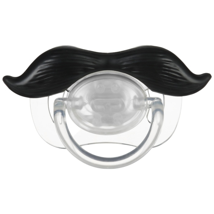 Соска - пустышка силиконовая ортодонтическая «Котик», от 0 мес., с колпачком, цвет черный