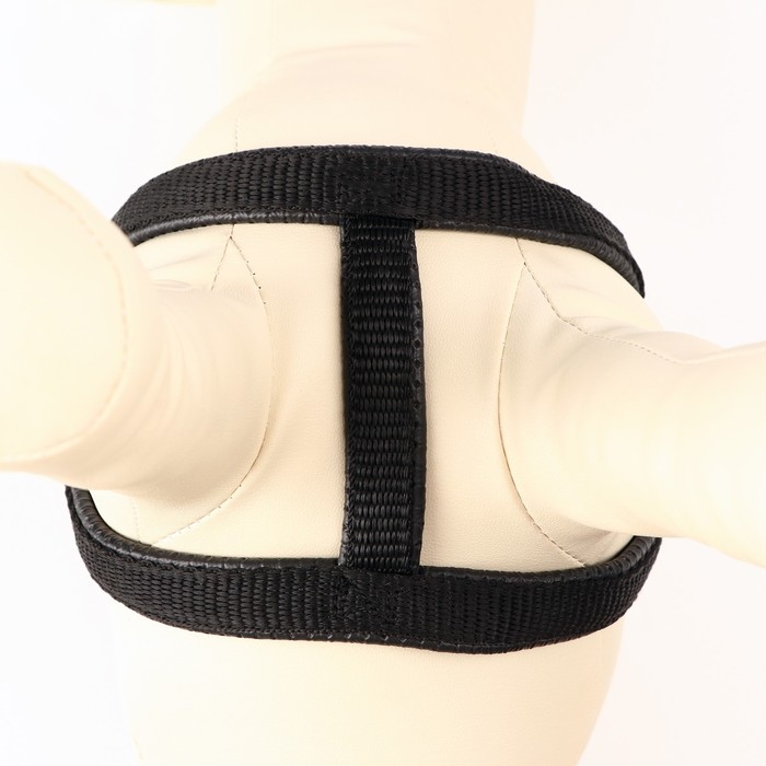 Шлейка Шлейка "Комфорт" комбинированная, 1,5 см, ОШ 36-50 см, ОГ 40-56 см, чёрная