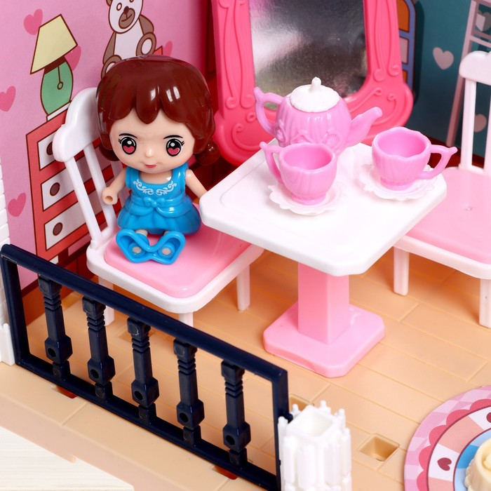 Игрушка «Уютная комната», с куклой, котиками, аксессуарами Игрушка «Уютная комната», с куклой, котиками, аксессуарами