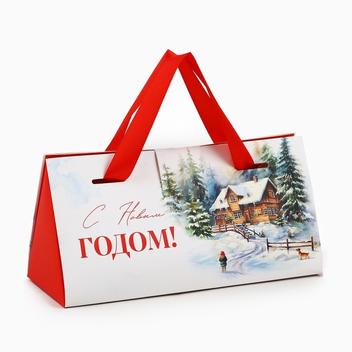 Коробка подарочная «С Новым годом!», 24 х 11.5 х 9.5, Новый год Коробка подарочная «С Новым годом!», 24 х 11.5 х 9.5, Новый год