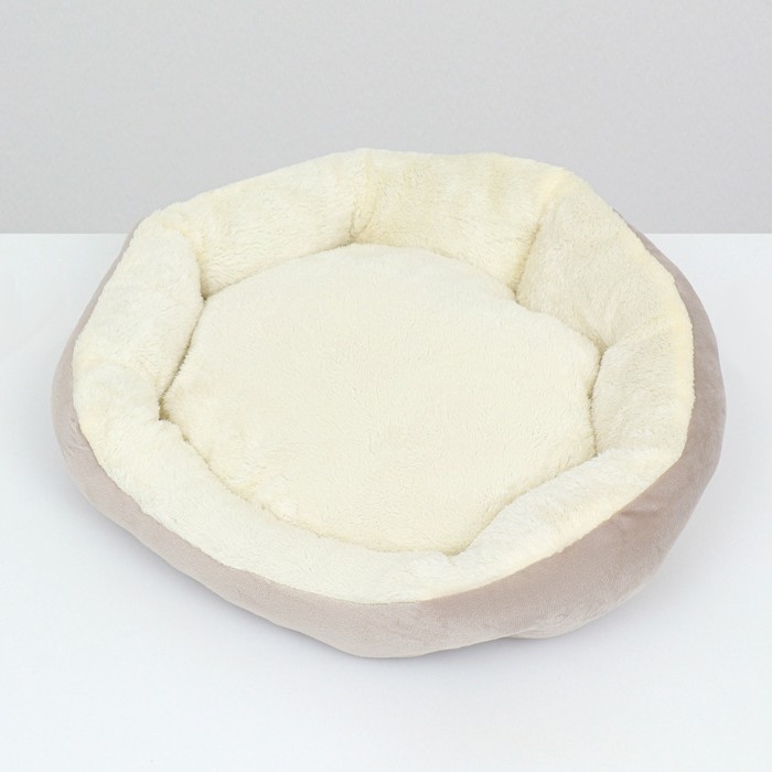 Лежанка для животных  Лежанка для животных "Кувшинка", 35 см, серо-белая