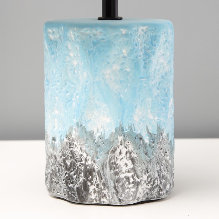 Настольная лампа Настольная лампа "Аманда" Е27 40Вт серо-голубой 20х20х33 см