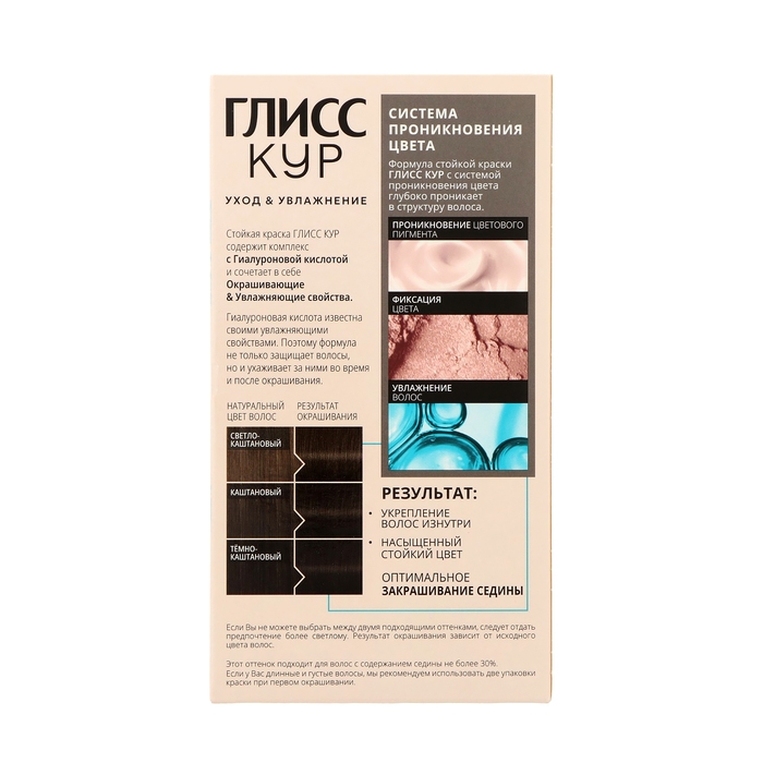 Краска для волос Глисс Кур холодный каштан 5-1, 143 мл Краска для волос Глисс Кур холодный каштан 5-1, 143 мл