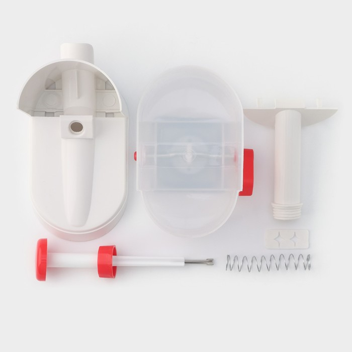 Машинка для удаления косточек из вишни Доляна «Вишнёвый сад», контейнер 450 мл, цвет белый Машинка для удаления косточек из вишни Доляна «Вишнёвый сад», контейнер 450 мл, цвет белый