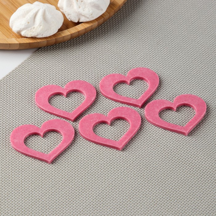 Силиконовая форма «Сердце для шоколада», 5,5×4 см, цвет прозрачный Силиконовая форма «Сердце для шоколада», 5,5×4 см, цвет прозрачный