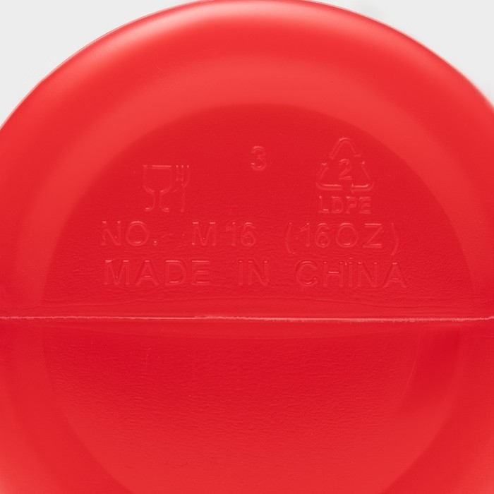 Ёмкость для соуса, 480 мл, 6,5×19,5 см, цвет красный Ёмкость для соуса, 480 мл, 6,5×19,5 см, цвет красный