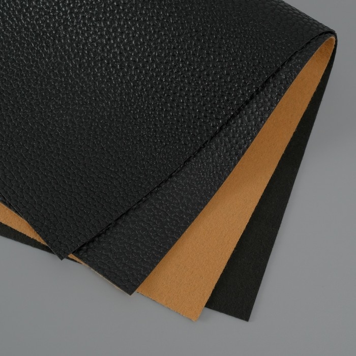 Лист для творчества иск.кожа Лист для творчества иск.кожа "Рисунок Личи" чёрный лист 33х20 см толщина 1 мм