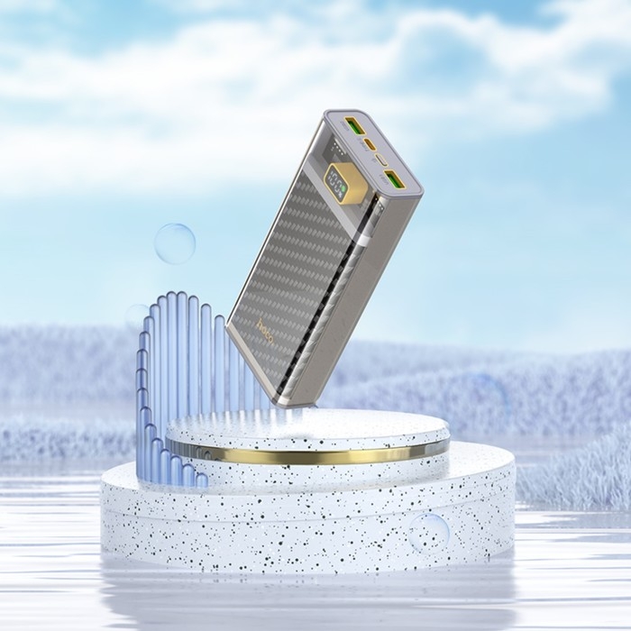 Внешний аккумулятор Hoco J103A, 20000 мАч, USB/Type-C, 3 А, серый Внешний аккумулятор Hoco J103A, 20000 мАч, USB/Type-C, 3 А, серый