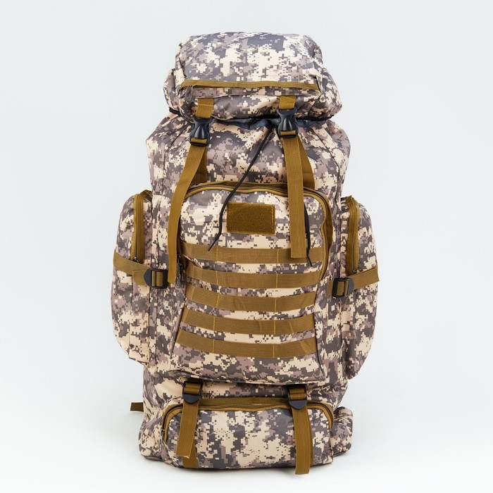 Рюкзак туристический Рюкзак туристический "Аdventure" мужской, 70 л, oxford, камуфляж серая цифра