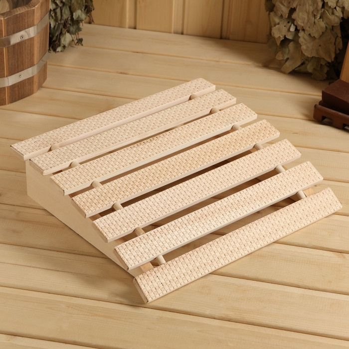 Подголовник анатомический, тиснение плетёнка, 31х35х9,5 см Подголовник анатомический, тиснение плетёнка, 31х35х9,5 см