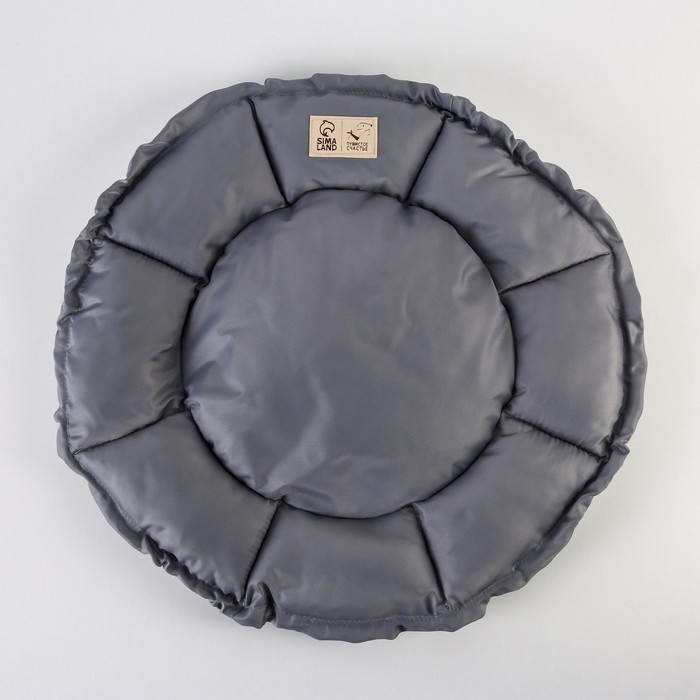 Лежанка для кошек и собак двусторонняя серая, 50-30х12 см Лежанка для кошек и собак двусторонняя серая, 50-30х12 см