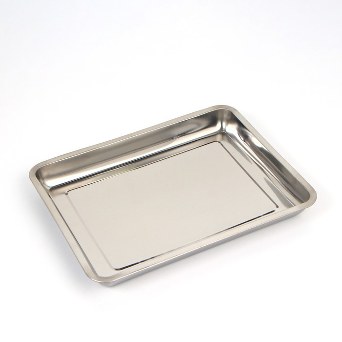 Противень из нержавеющей стали Luxstahl, 45×35×4,8 см Противень из нержавеющей стали Luxstahl, 45×35×4,8 см