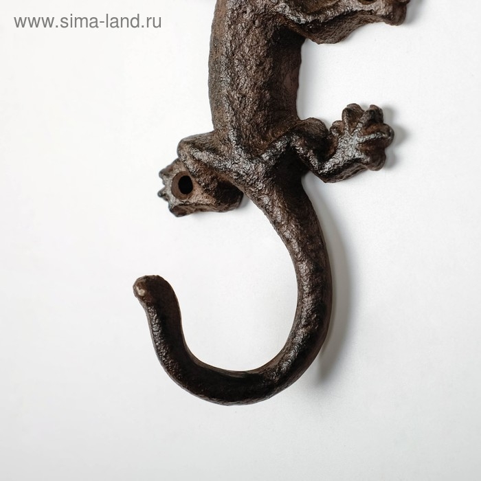 Крючок декоративный металл Крючок декоративный металл "Ящерица" 13х8,5х2,5 см