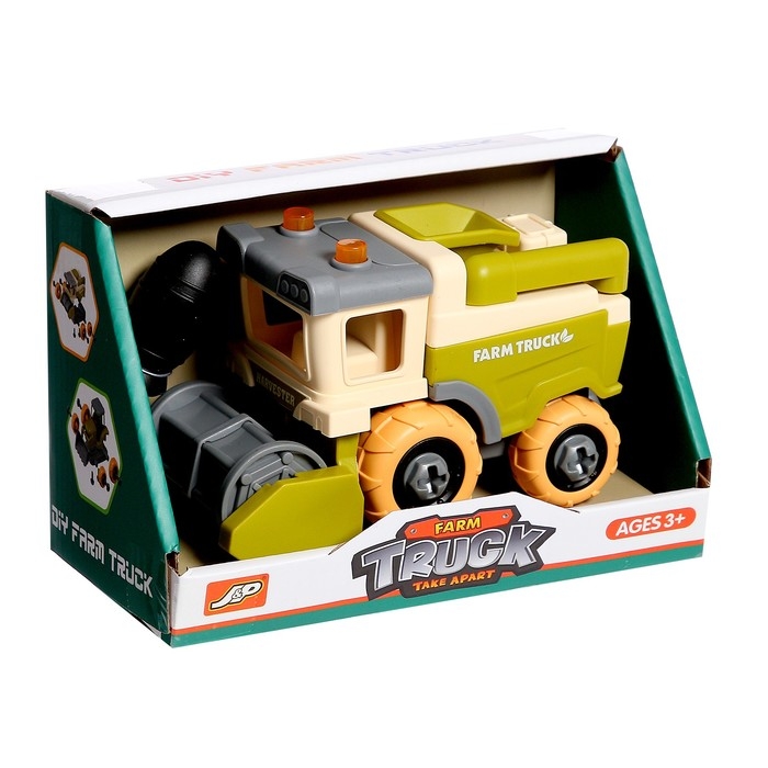 Конструктор винтовой «Комбайн», с отвёрткой, 8 деталей, 6 болтов Конструктор винтовой «Комбайн», с отвёрткой, 8 деталей, 6 болтов