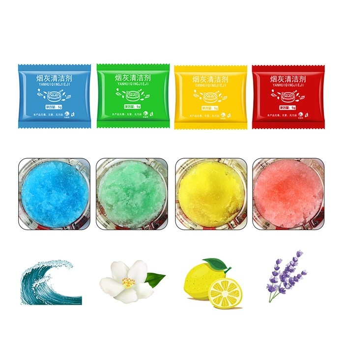 Набор поглотителей запаха для пепельницы Набор поглотителей запаха для пепельницы "Океан, жасмин, лимон, лаванда", 20шт, пакетик 5 г