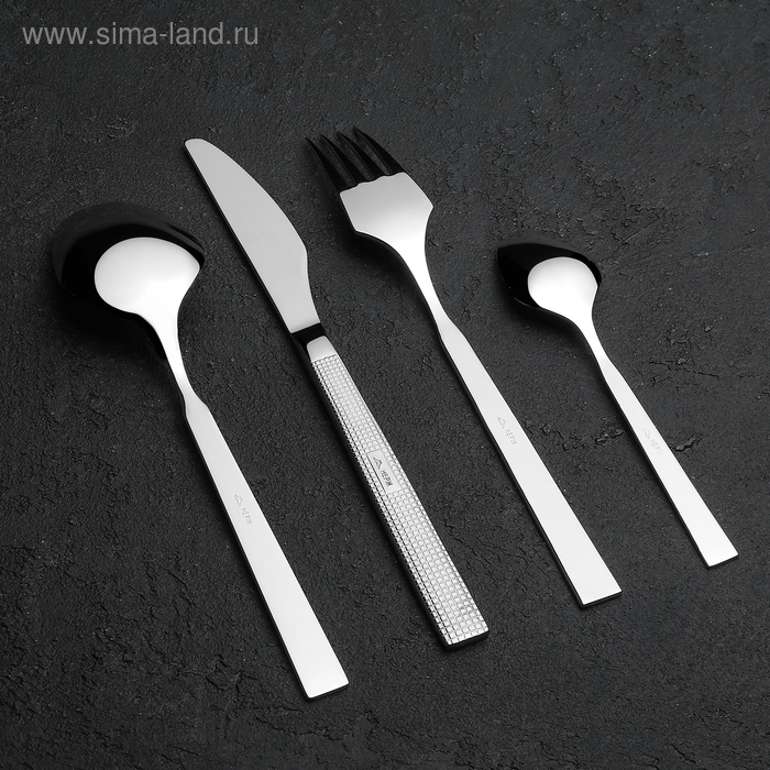 Набор столовых приборов &laquo;Ариета&raquo;, 24 предмета, толщина 2,5 мм, декоративная коробка