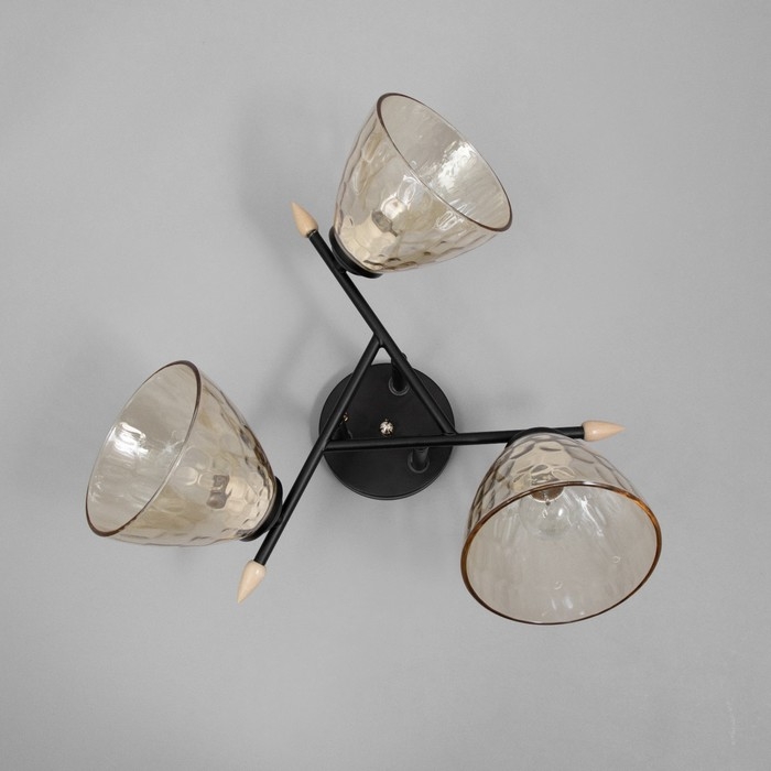 Люстра Люстра "Шарлин" 3хЕ27 40Вт черный 48х48х26 см BayerLux