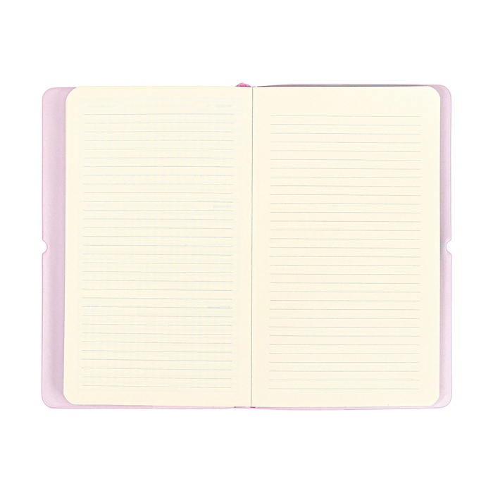 Планинг карманный недатированный, 80 листов, 100х170 мм, deVENTE.Jane, мягкая обложка ПВХ, на резинке, перфорация, ляссе, блок 70%, сиреневый