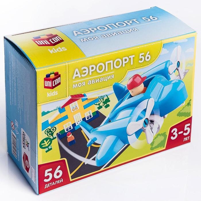 Конструктор «Моя авиация: Аэропорт», 56 деталей Конструктор «Моя авиация: Аэропорт», 56 деталей