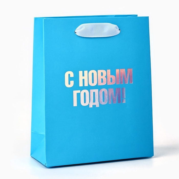 Пакет подарочный новогодний «С Новым годом», голография, S 12 х 5.5 х 15 см, Новый год Пакет подарочный новогодний «С Новым годом», голография, S 12 х 5.5 х 15 см, Новый год