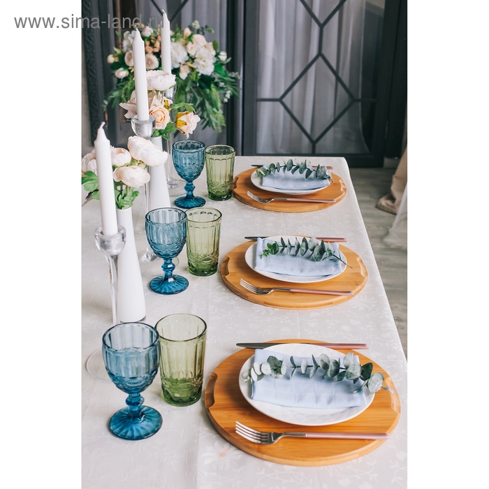 Тарелка фарфоровая обеденная Magistro &laquo;Блик&raquo;, d=26 см, цвет белый