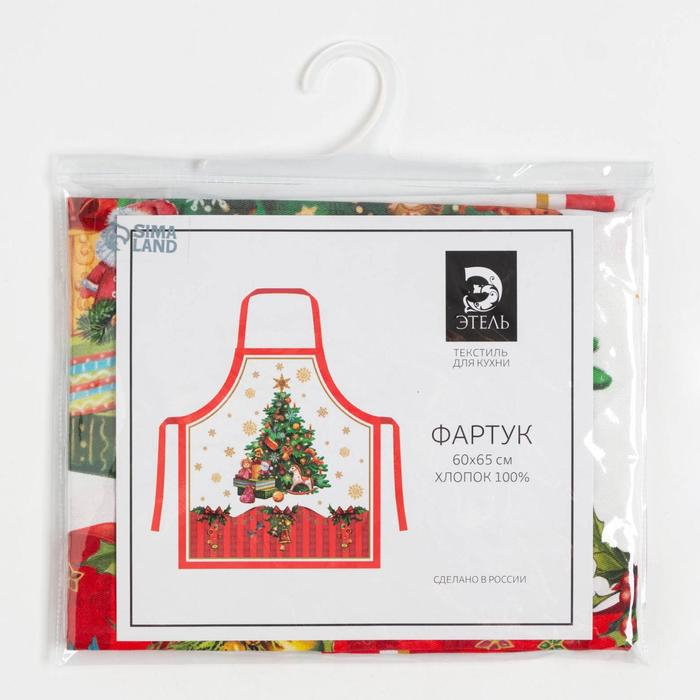 Фартук «Этель: Новогодняя сказка», 65 × 60 см, 100 % хлопок, саржа, 190 г/м² Фартук «Этель: Новогодняя сказка», 65 × 60 см, 100 % хлопок, саржа, 190 г/м²