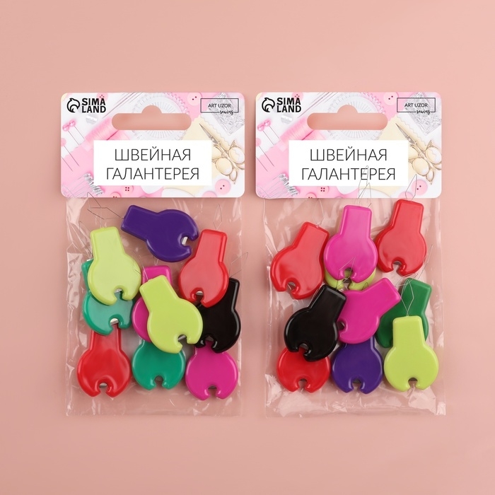 Нитевдеватель с лезвием, 10 шт, цвет разноцветный Нитевдеватель с лезвием, 10 шт, цвет разноцветный