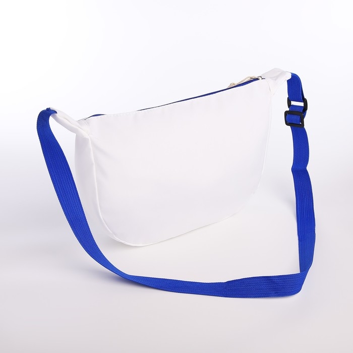 Сумка молодёжная на молнии, цвет белый Сумка молодёжная на молнии, цвет белый