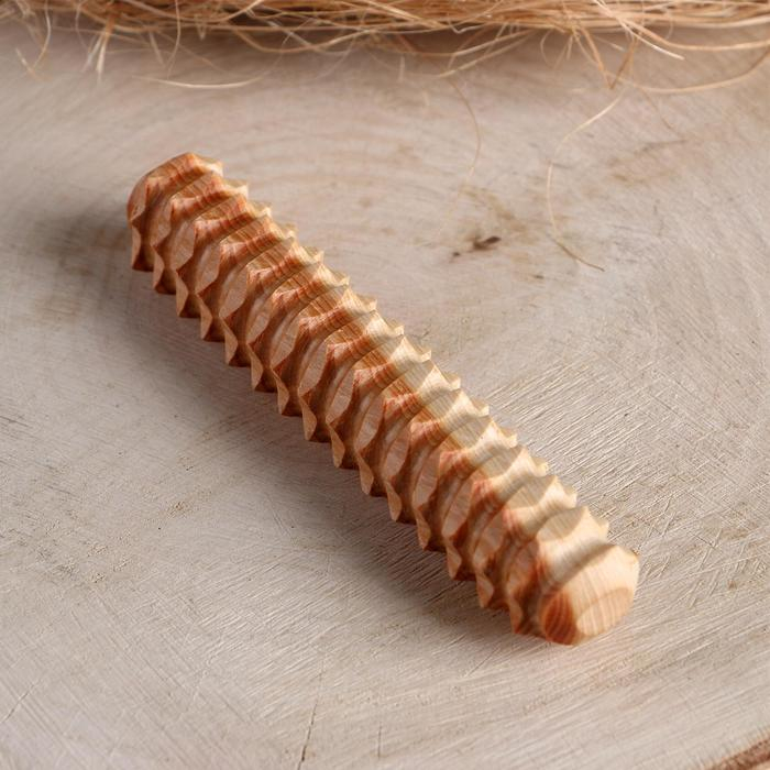 Массажёр «Палочка», можжевельник, 12 см, Массажёр «Палочка», можжевельник, 12 см,