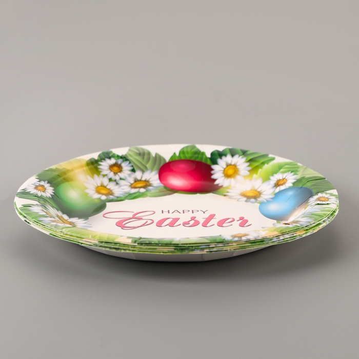 Тарелки бумажные «Счастливой Пасхи», 6 шт. Тарелки бумажные «Счастливой Пасхи», 6 шт.