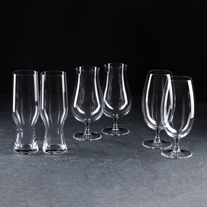 Набор стаканов для пива Beercraft, 630/550/680 мл, 6 шт Набор стаканов для пива Beercraft, 630/550/680 мл, 6 шт