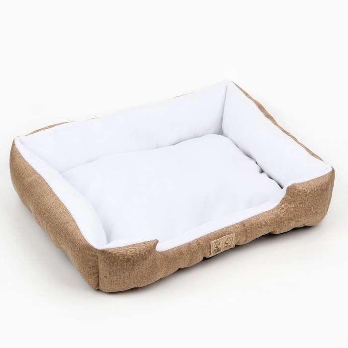 Лежанка для кошек и собак бежевая, 55х45х11 см Лежанка для кошек и собак бежевая, 55х45х11 см
