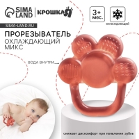 Прорезыватель охлаждающий с водой «Цветок», цвет МИКС, Крошка Я