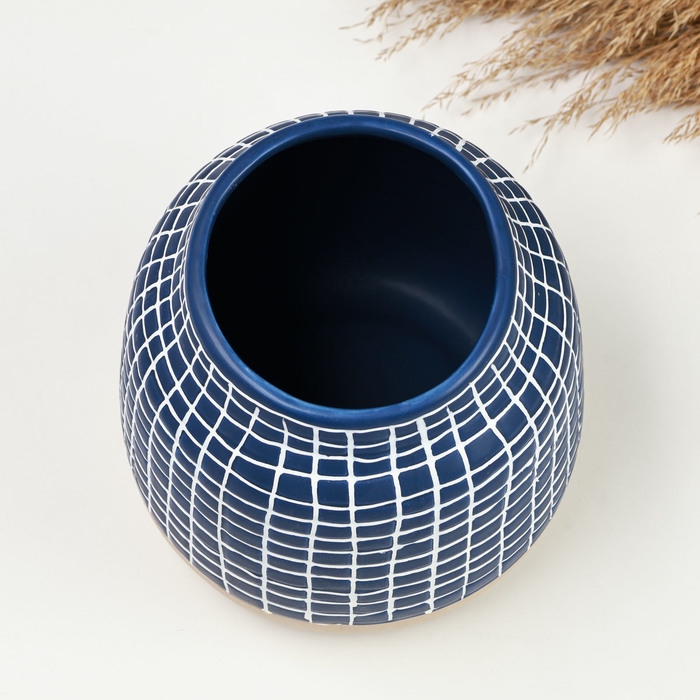 Кашпо - ваза  Кашпо - ваза "Клетка" 15х15х15,5см