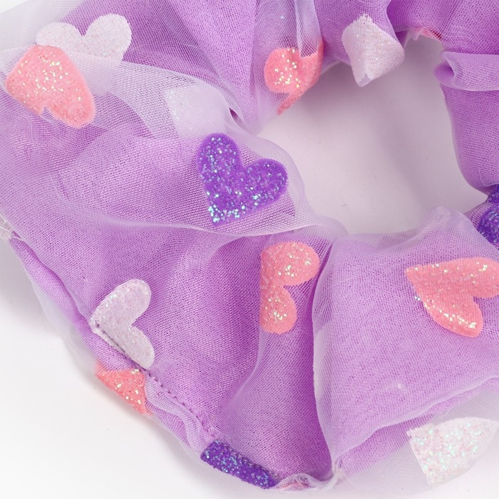 Резинка для волос Резинка для волос "Сердечки", 11 см, Принцессы