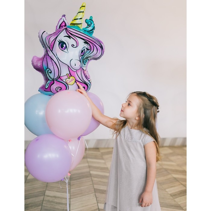 Воздушный шар фольгированный 24" &laquo;Время волшебства&raquo;, единорог, без подложки