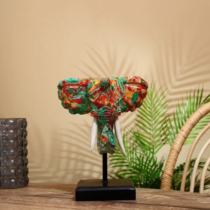 Сувенир Сувенир "Голова слона" на подставке, албезия 30 см