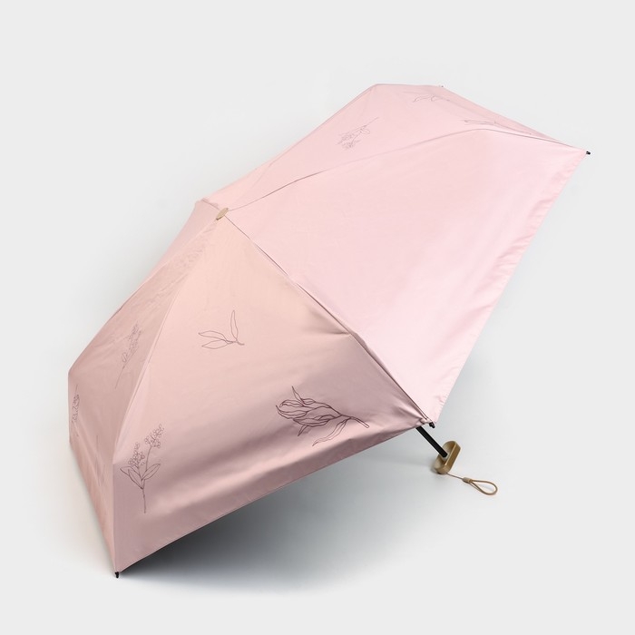 Зонт женский «Нюдовый минимализм», 6 спиц, складывается в размер телефона. Зонт женский «Нюдовый минимализм», 6 спиц, складывается в размер телефона.