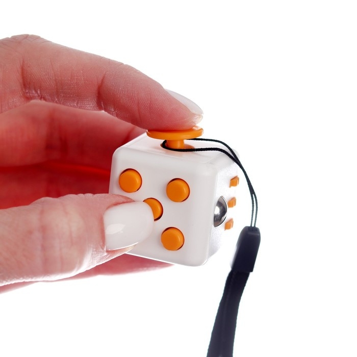 Фиджет кубик антистресс «При отсутствии праздничного настроения», на блистере, новогодний