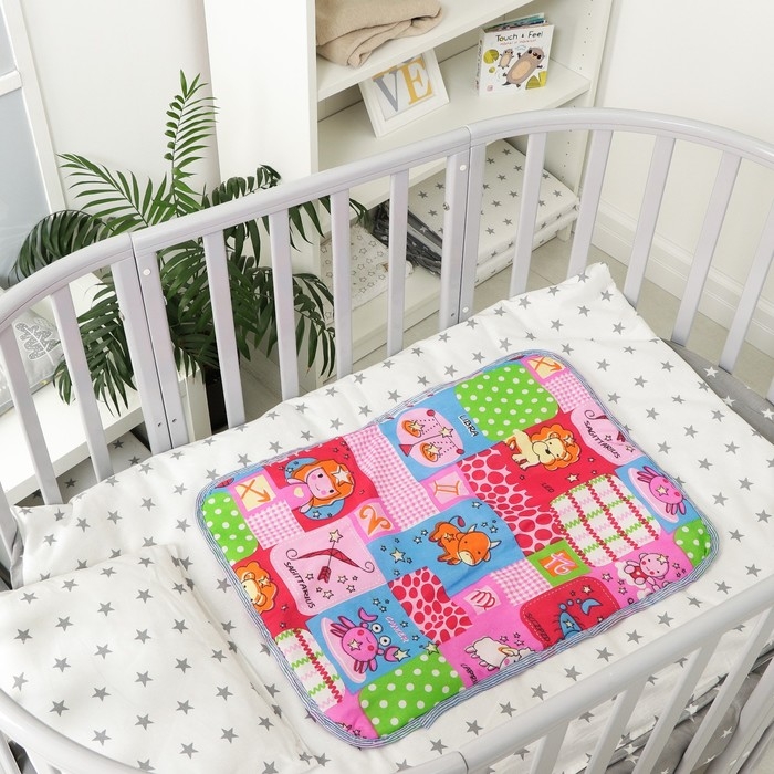 Пелёнка детская на непромокаемой основе, 65х50 см, рисунок гороскоп, цвета МИКС Пелёнка детская на непромокаемой основе, 65х50 см, рисунок гороскоп, цвета МИКС