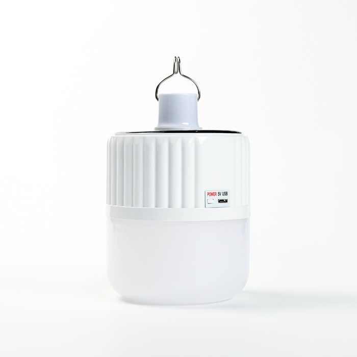 Фонарь кемпинговый аккумуляторный, 120 Вт, 2400 мАч, SMD 2835, 4 режима, солнечная батарея Фонарь кемпинговый аккумуляторный, 120 Вт, 2400 мАч, SMD 2835, 4 режима, солнечная батарея