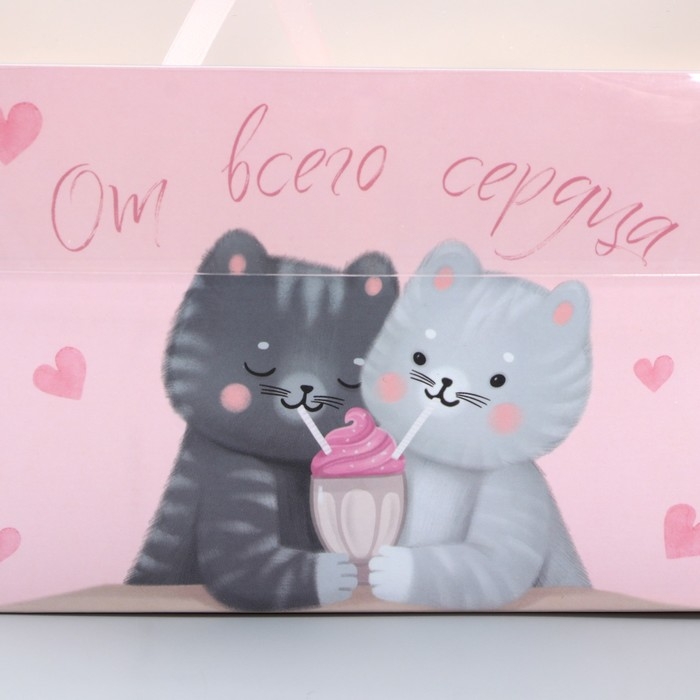 Коробка для капкейка, кондитерская упаковка, 4 ячейки «От всего сердечка», 16 х 16 х 10 см Коробка для капкейка, кондитерская упаковка, 4 ячейки «От всего сердечка», 16 х 16 х 10 см