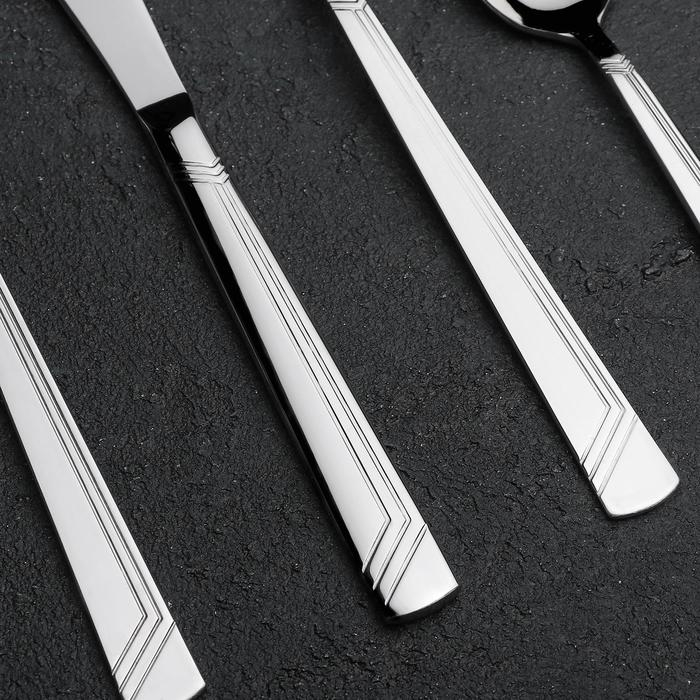 Набор столовый &laquo;Аппетит&raquo;, 24 предмета, толщина 2 мм, декоративная коробка