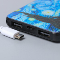 Наушники, маска для сна и зарядное устройство 5000 mAh м. PB-02 «Ван Гог», 20,5 х 16,5 см.