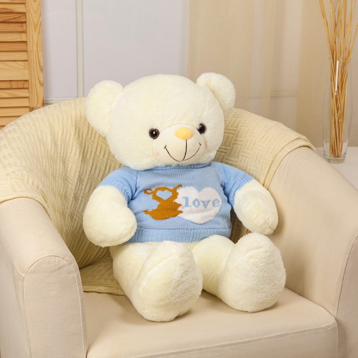 Мягкая игрушка «Медведь», в кофте, 75 см, цвет белый Мягкая игрушка «Медведь», в кофте, 75 см, цвет белый