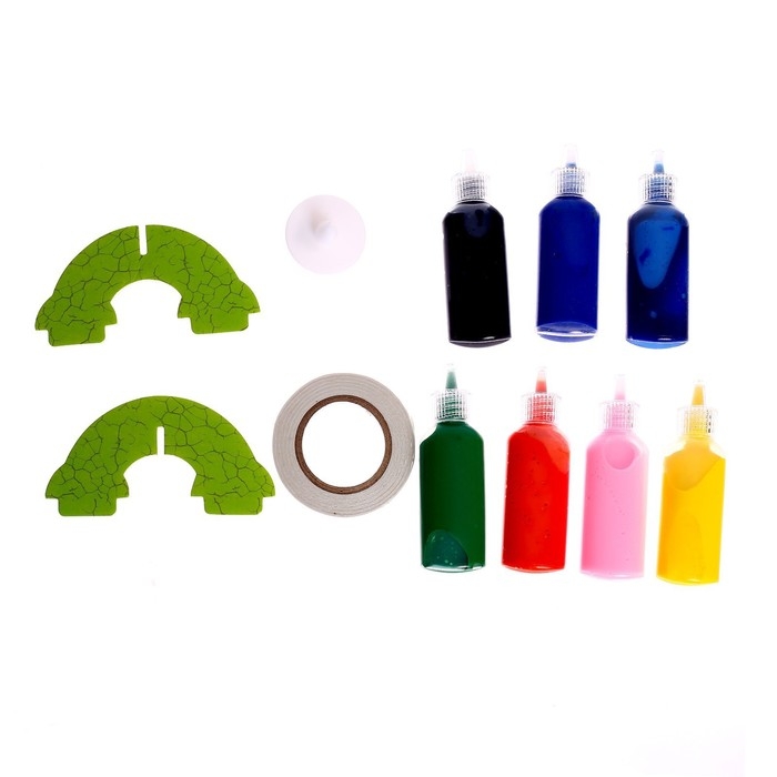 Набор для творчества &laquo;Волшебный ночник&raquo;, динозавр, витражный, 3Д конструктор, 5+