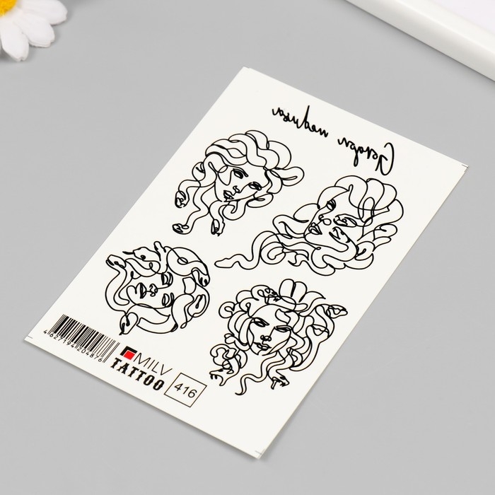 Татуировка на тело Татуировка на тело "Медуза Горгона" 10х15 см