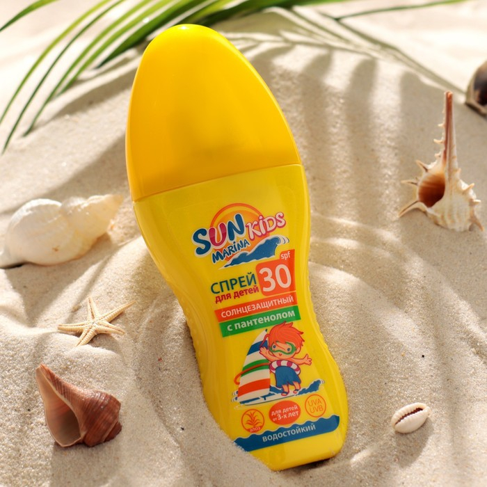 Детский Спрей для безопасного загара Биокон SUN MARINA KIDS SPF-30, 150 мл Детский Спрей для безопасного загара Биокон SUN MARINA KIDS SPF-30, 150 мл
