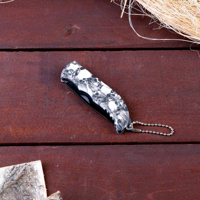 Нож складной Нож складной "Черепа" 14см, клинок 66мм/1мм