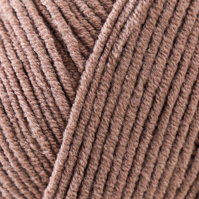 Пряжа Пряжа "Jeans" 55% хлопок, 45% акрил 160м/50гр (71 кофейный)